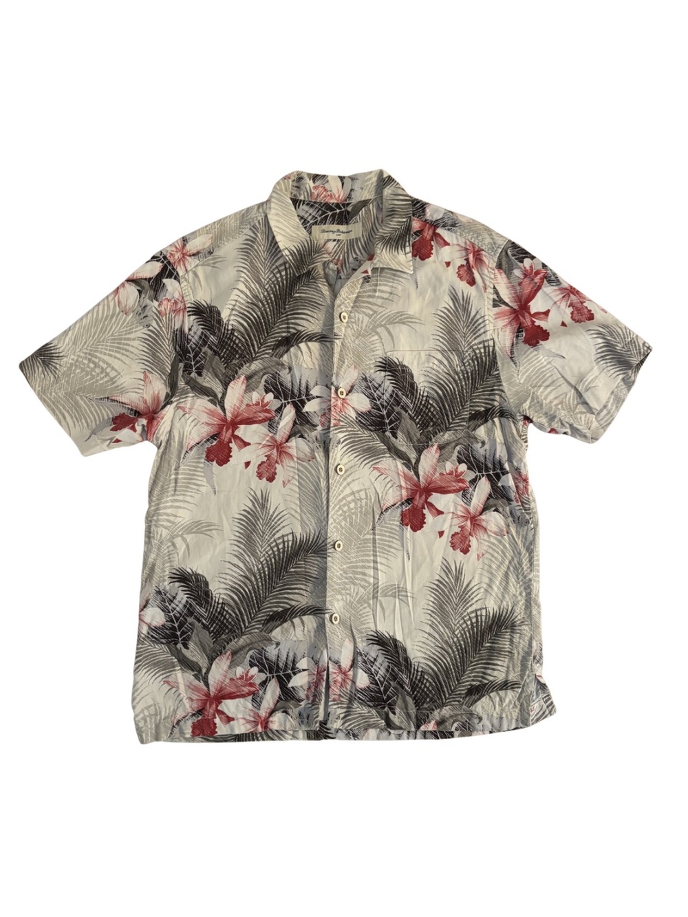 Tommy Bahama Silk Sleeve Floral Button-Up Shirt